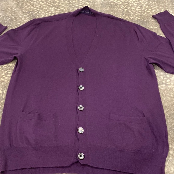 RALPH LAUREN PURPLE LABEL MENS CARDIGAN SIZE L - Picture 1 of 13
